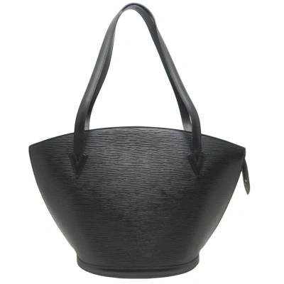 Pre-owned Louis Vuitton Saint Jacques Leather Tote Bag () In Black