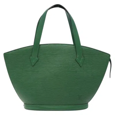 Pre-owned Louis Vuitton Saint Jacques Leather Tote Bag () In Green