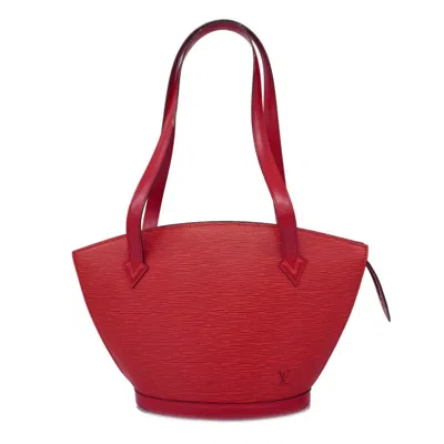 Pre-owned Louis Vuitton Saint Jacques Red Leather Shoulder Bag ()