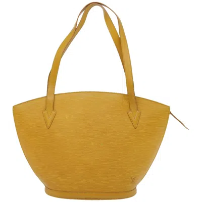 Pre-owned Louis Vuitton Saint Jacques Yellow Leather Shoulder Bag ()