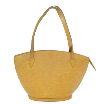 Pre-owned Louis Vuitton Saint Jacques Yellow Leather Shoulder Bag ()