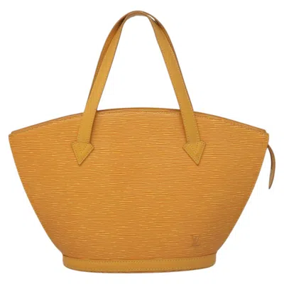 Pre-owned Louis Vuitton Saint Jacques Yellow Leather Tote Bag ()