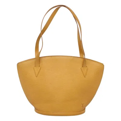 Pre-owned Louis Vuitton Saint Jacques Yellow Leather Tote Bag ()