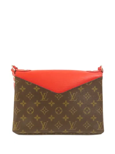 Pre-owned Louis Vuitton Saint Michel Monogram Shoulder Bag In Brown