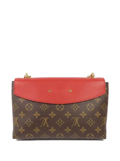 Pre-owned Louis Vuitton Saint Placide Monogram Tote Bag In Brown