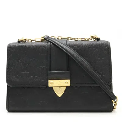 Pre-owned Louis Vuitton Saint Sulpice Black Leather Shoulder Bag ()