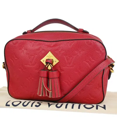 Pre-owned Louis Vuitton Saintonge Leather Shoulder Bag () In Red