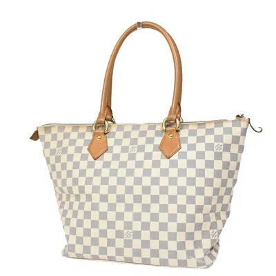 Pre-owned Louis Vuitton Saleya Canvas Shoulder Bag () In White