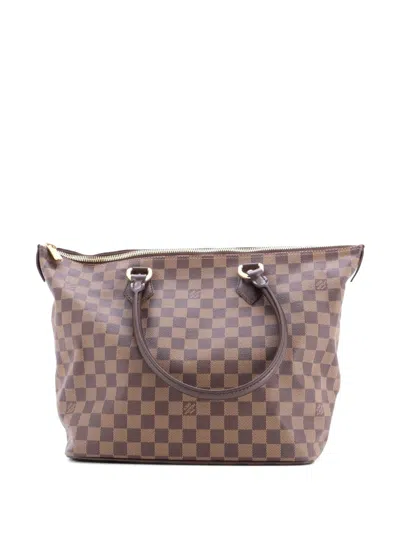 Pre-owned Louis Vuitton Saleya Handbag Damier Mm Tote Bag In Brown
