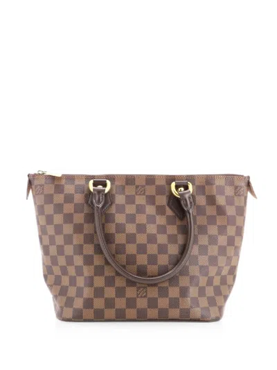 Pre-owned Louis Vuitton Saleya Handbag Damier Pm Tote Bag In Brown