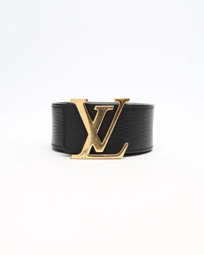 Pre-owned Louis Vuitton San Tulle Lv Leather Belt