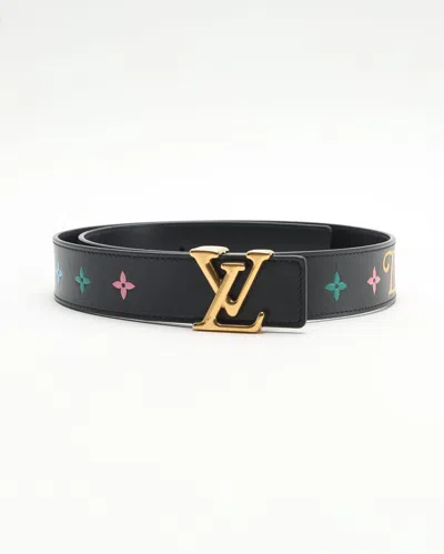 Pre-owned Louis Vuitton San Tulle Lv Reversible Leather Belt
