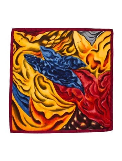 Pre-owned Louis Vuitton Sandro Chia Silk Scarf In Multi