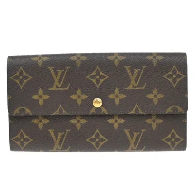 Pre-owned Louis Vuitton Sarah Canvas Wallet () In Brown
