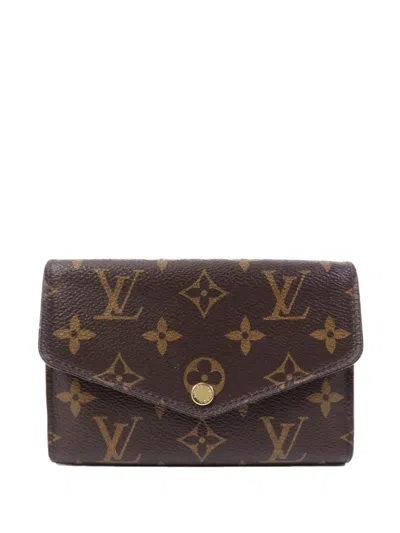 Pre-owned Louis Vuitton Sarah Monogram Wallet In Brown