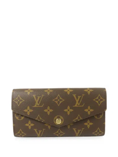 Pre-owned Louis Vuitton Sarah Monogram Wallet In Brown