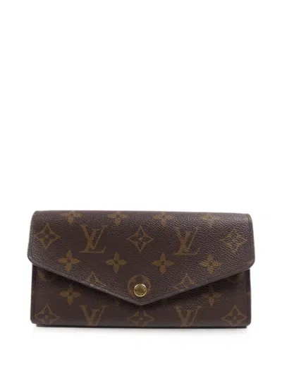 Pre-owned Louis Vuitton Sarah Monogram Wallet In Brown