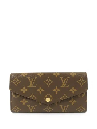 Pre-owned Louis Vuitton Sarah Monogram Wallet In Brown