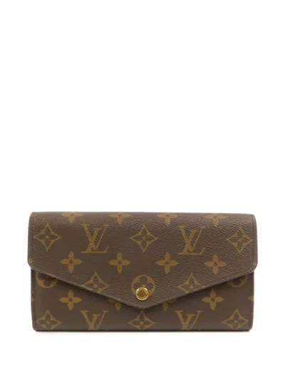 Pre-owned Louis Vuitton Sarah Monogram Wallet In Brown