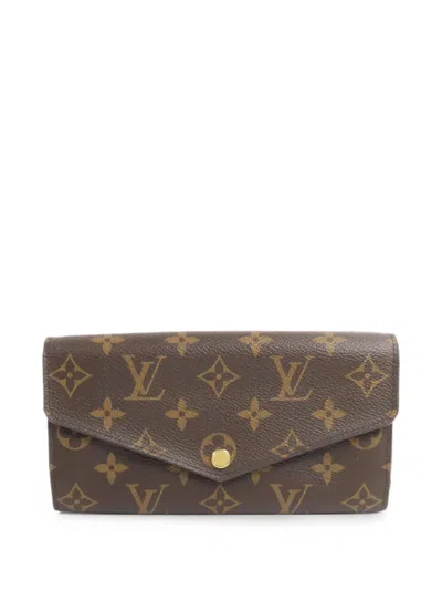 Pre-owned Louis Vuitton Sarah Wallet In Brown