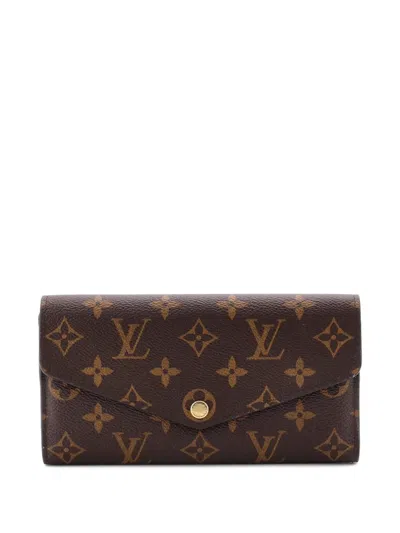 Pre-owned Louis Vuitton Sarah Wallet Nm Monogram Canvas Small Wallets In Brown