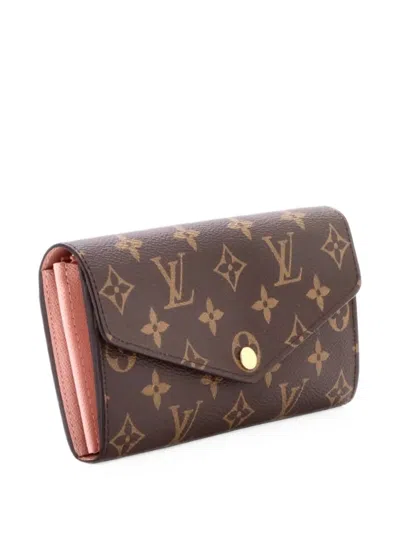 Pre-owned Louis Vuitton Sarah Wallet Nm Monogram Canvas Small Wallets In Brown