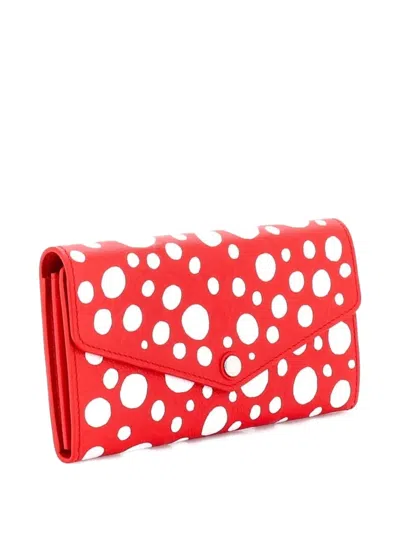 Pre-owned Louis Vuitton Sarah Wallet Nm Yayoi Kusama Painted Dots Taurillon Leather Small Wallets In Multi