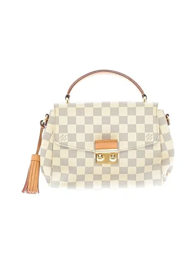 Pre-owned Louis Vuitton Satchel In Ivory