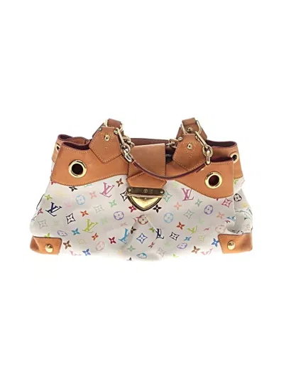 Pre-owned Louis Vuitton Satchel In White