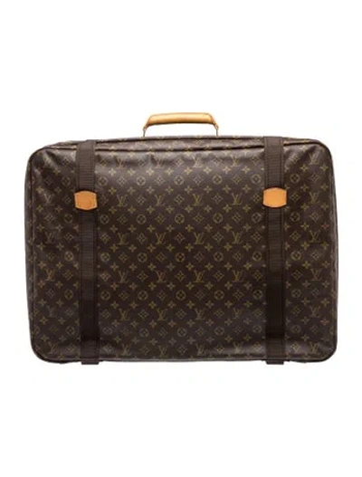 Pre-owned Louis Vuitton Satellite 65 Suitcase In Brown
