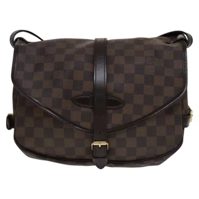 Pre-owned Louis Vuitton Saumur 30 Brown Canvas Shoulder Bag ()