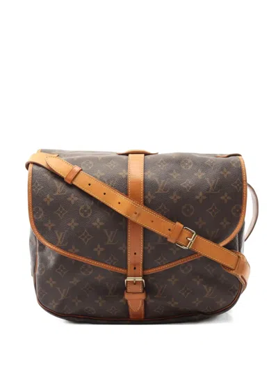 Pre-owned Louis Vuitton Saumur 35 Shoulder Bag In Brown
