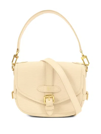 Pre-owned Louis Vuitton Saumur Bb Epi Crossbody Bag In Neutral