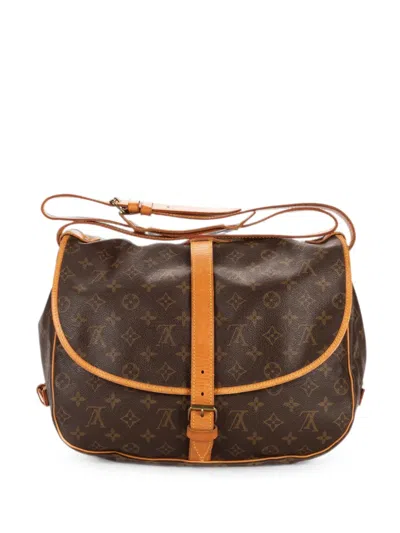 Pre-owned Louis Vuitton Saumur Gm Crossbody Bag In Brown