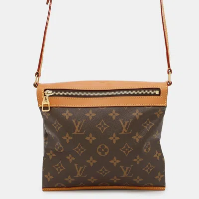 Pre-owned Louis Vuitton Saumur Messenger Brown Monogram Size Pm