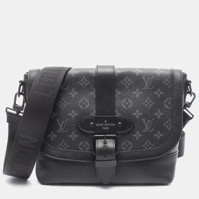 Pre-owned Louis Vuitton Saumur Messenger Shoulder Crossbody Bag Monogram Eclipse