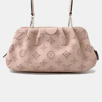 Pre-owned Louis Vuitton Scara Mini Magnolia Monogram Mahina In Sand