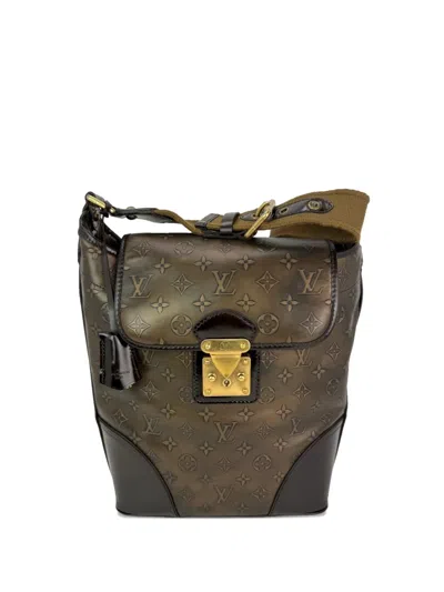 Pre-owned Louis Vuitton Sergeant Monogram Shoulder Bag In Brown