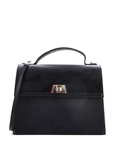 Pre-owned Louis Vuitton Sevigne Handbag Epi Leather Gm Satchel In Black