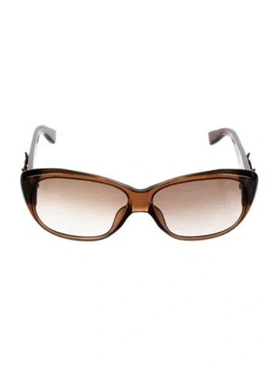 Pre-owned Louis Vuitton Shield Gradient Sunglasses In Brown