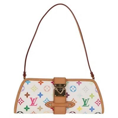 Pre-owned Louis Vuitton Shirley White Canvas Shoulder Bag ()