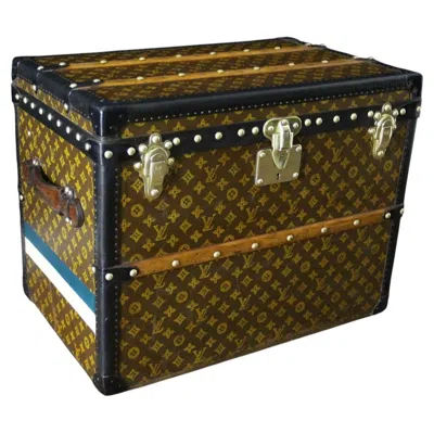 Pre-owned Louis Vuitton Shoe Trunk, Vuitton Trunk, 60 Cm  Steamer Trunk In Brown