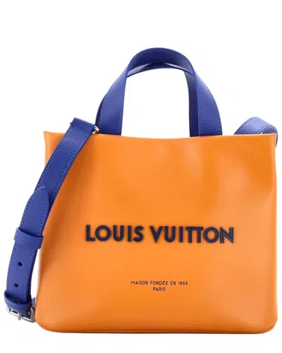 Pre-owned Louis Vuitton Shopper Tote Leather Mini (authentic Pre-loved)