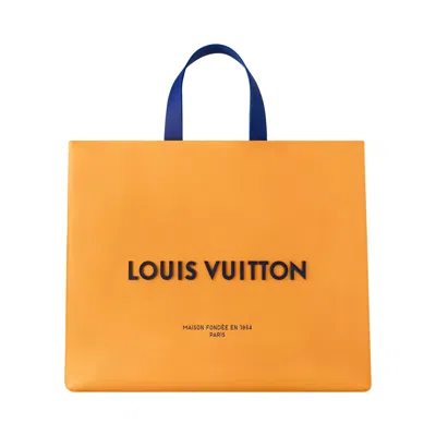 Pre-owned Louis Vuitton Shopper Tote Mm 'saffron Yellow Cowhide Leather' | Men's Size Onesize