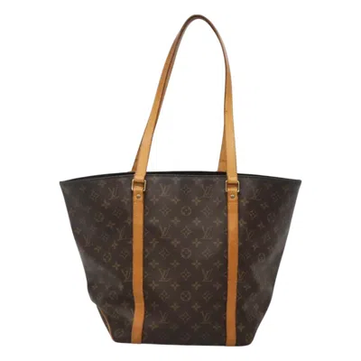Pre-owned Louis Vuitton Shopping Brown Canvas Tote Bag ()