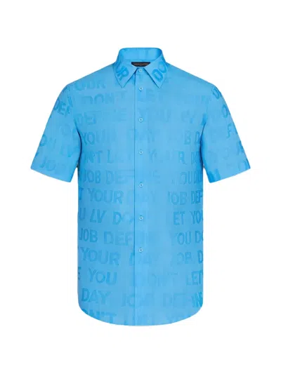 Pre-owned Louis Vuitton Short-sleeve Shirt In Blue