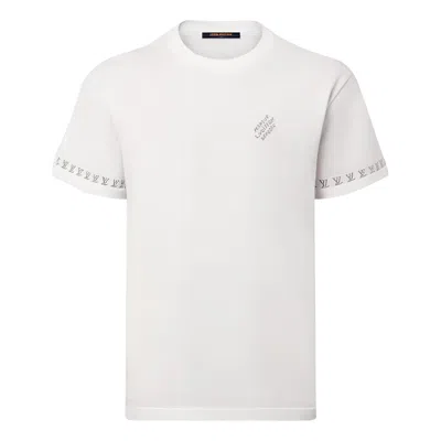 Louis Vuitton Short-sleeved Cotton Crewneck T-shirts 'milky White'