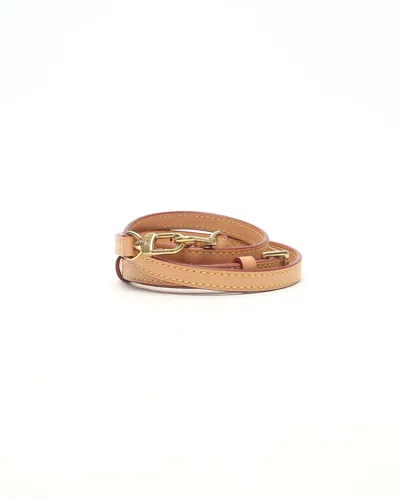 Pre-owned Louis Vuitton Shoulder Strap In Sand