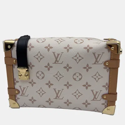 Pre-owned Louis Vuitton Side Trunk Beige Monogram Dune Mm Bag In Sand