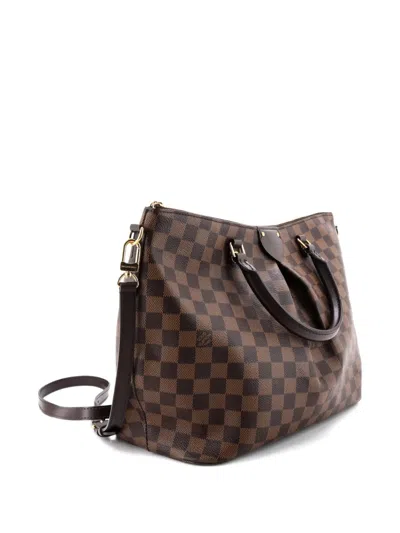 Pre-owned Louis Vuitton Siena Handbag Damier Gm Satchel In Brown